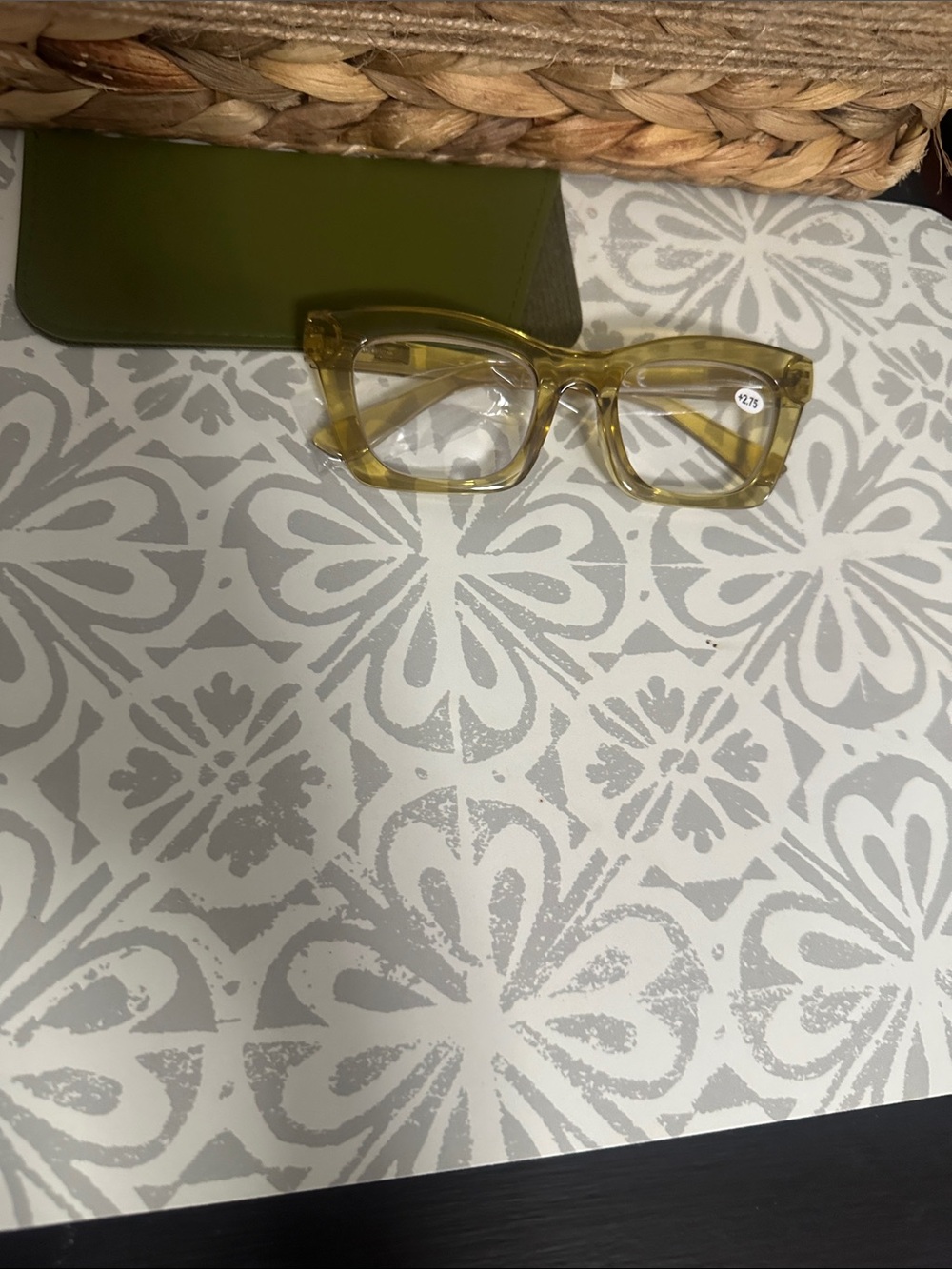 Green Translucent Reading Glasses - NWT +2.75